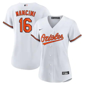 womens nike trey mancini white baltimore orioles home repli